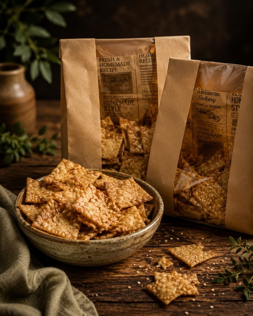 Seeded Sesame Crackers